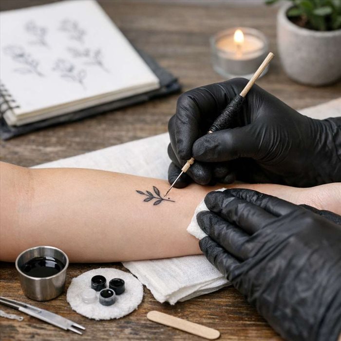 Tatouage handpoke : définition, réalisation et conseils | Guide complet