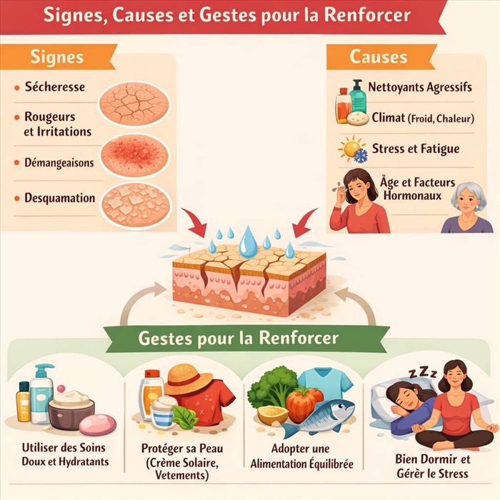 Barrière cutanée fragilisée : signes et gestes pour la renforcer
